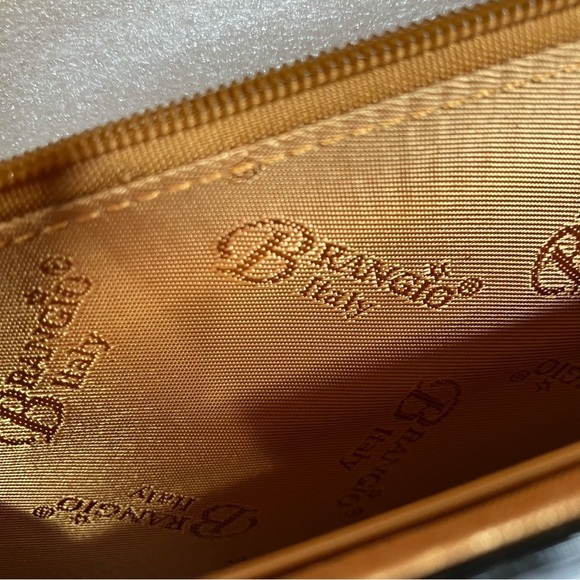 Brangio Italy Stars Art retro multi pocket mini clutch crossbody bag small size - Picture 7 of 11